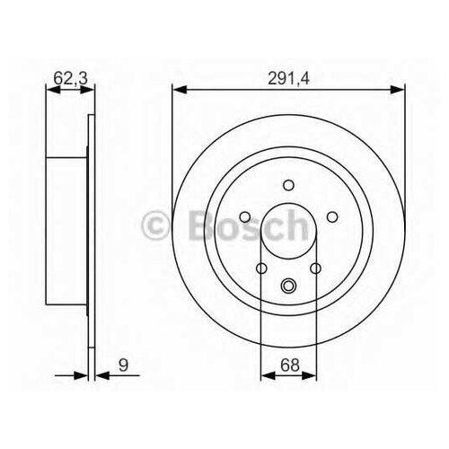 Тормозной диск Bosch 0986479R14