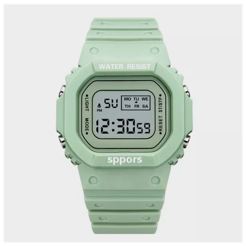Часы наручные женские цифровые спортивные /зеленые/