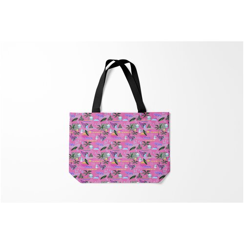 фото Сумка-шоппер / 46х35 см / популярные иллюстрации / хипстеры vaporwave art burnettie