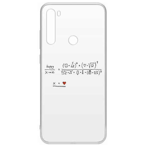 Чехол-накладка Krutoff Clear Case Праздничная формула для Xiaomi Redmi Note 8T чехол накладка krutoff clear case roblox рыцарь алар для xiaomi redmi note 8t