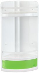 Полка Fora Keiz для ванной угловая стеклянная с бортом (K035) - купить аксессуар для ванной Fora Keiz для ванной угловая стеклянная с бортом (K035) по выгодной цене в интернет-магазине
