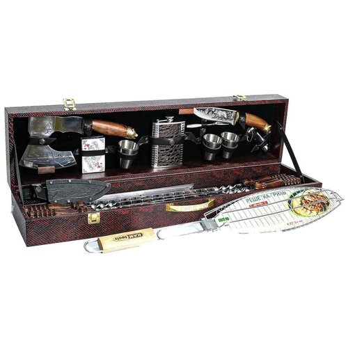 Шашлычный набор в подарочном кейсе №4