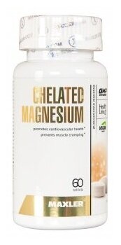 MAXLER Chelated Magnesium таб., 150 мл, 93 г, 60 шт.