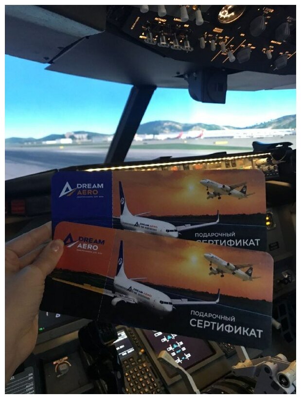 Подарочный сертификат авиатренажер Dream Aero 60 минут в будний день в Москве