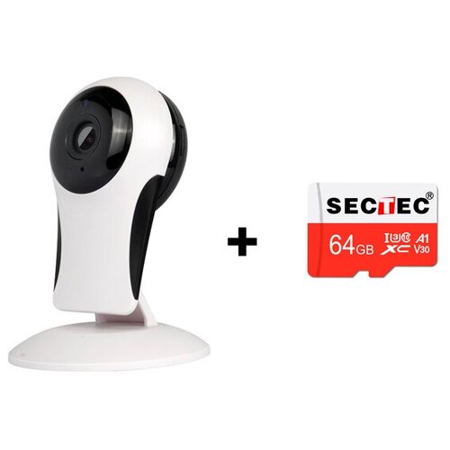 Комплект Wi-Fi камера видеонаблюдения 2МП со встроенным микрофоном и динамиком ST-IP307-13M-XM карта памяти 64Гб 248000₽