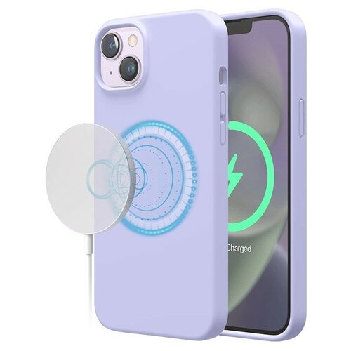 Чехол Elago силиконовый для iPhone 14 Plus, MagSafe Soft Silicone Purple