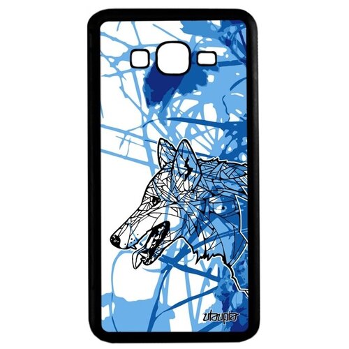 фото Модный чехол на смартфон // galaxy grand prime // "волк" злой древний, utaupia, голубой