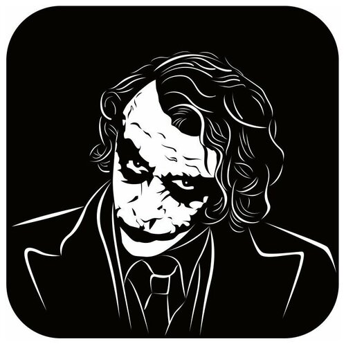 Металлическая пластина для магнитного держателя телефона Joker Clown 49x49 mm Black