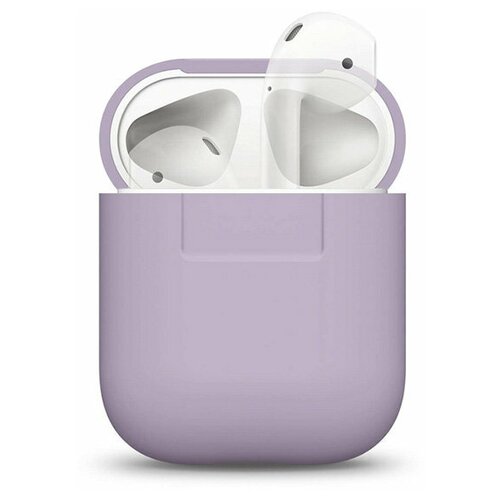Чехол Elago Silicone case для AirPods 1/2, фиолетовый (lavender)