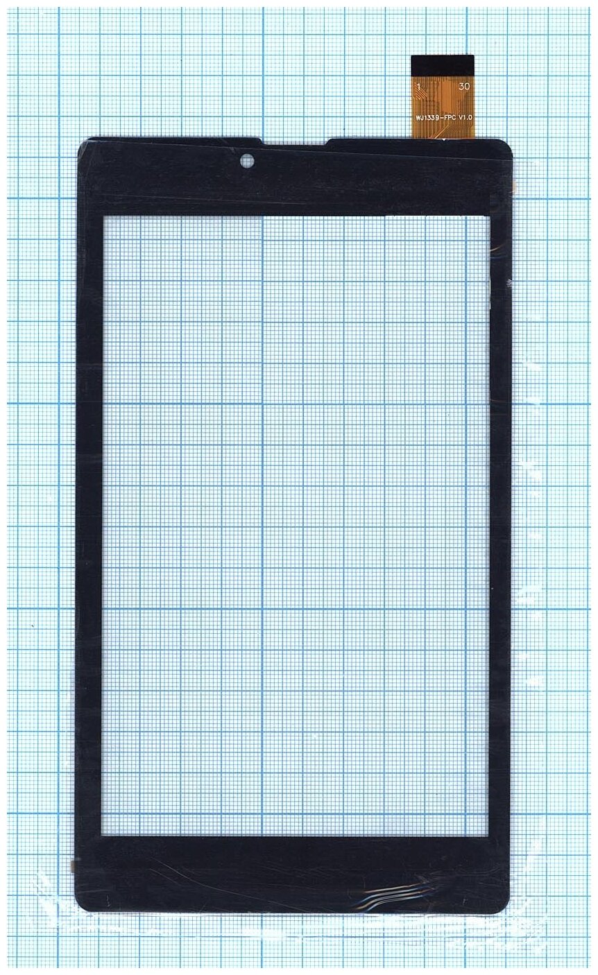 Сенсорное стекло (тачскрин) для Digma Plane 7535E WJ1339-FPC V1.0 черное