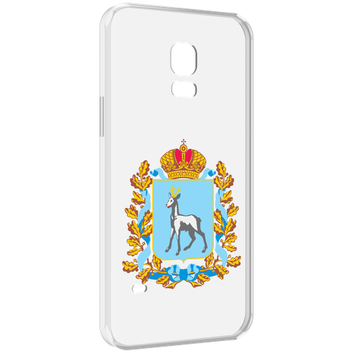 Чехол MyPads герб-самарская-область для Samsung Galaxy S5 mini задняя-панель-накладка-бампер