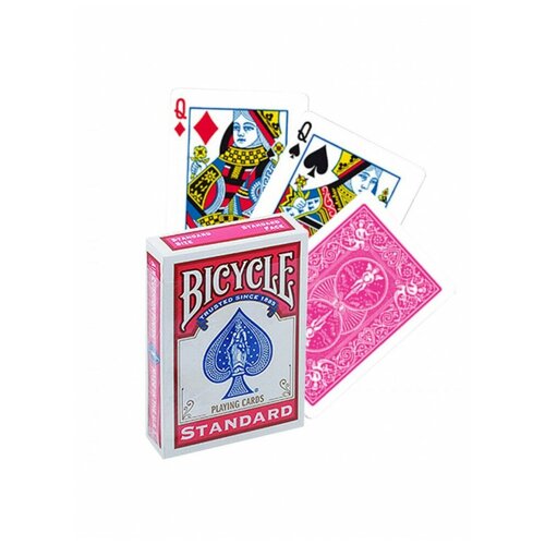 Игральные карты Bicycle Standard Fuchsia, розовые, Bicycle игральные карты bicycle standard brown коричневые