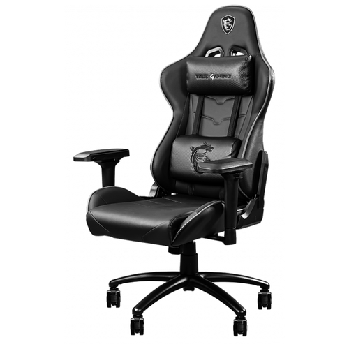 фото Кресло геймерское msi mag ch120 i чёрное игровое кресло (пхв-кожа, 4d подлокотники, газпатрон 4 класс)