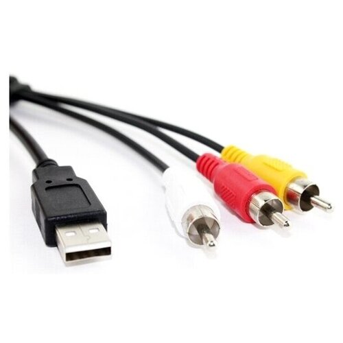 Кабель аудио-видео 3.5мм-USB Premier 5-920 USB Am на 3RCA - 1.8 метр адаптер аудио видео premier 3хrca f usb