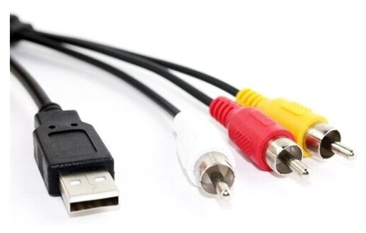 Кабель аудио-видео 35мм-USB Premier 5-920 USB Am на 3RCA - 18 метр