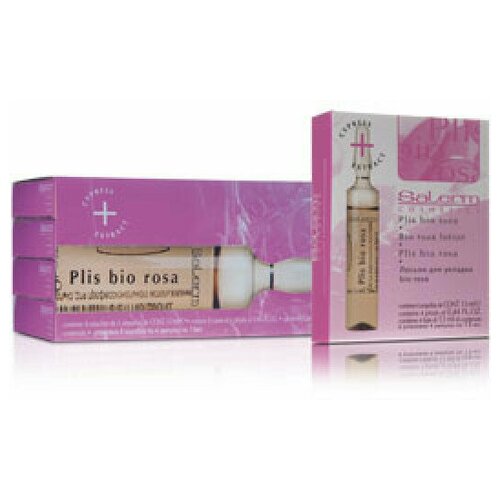Salerm Plis Bio Rosa Лосьон для укладки волос, 8х4х13 мл.