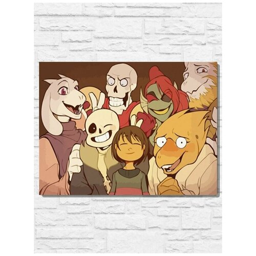 Картина по номерам на холсте игра Undertale - 11415 Г 30x40