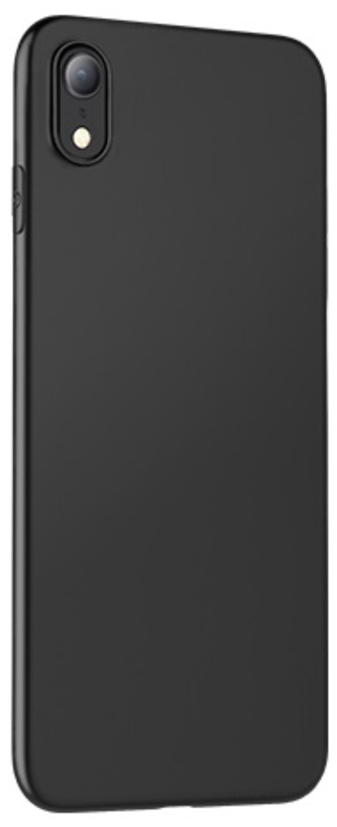 Чехол силиконовый для iPhone XR, HOCO, Fascination series bracket protective case (Without hole), черный
