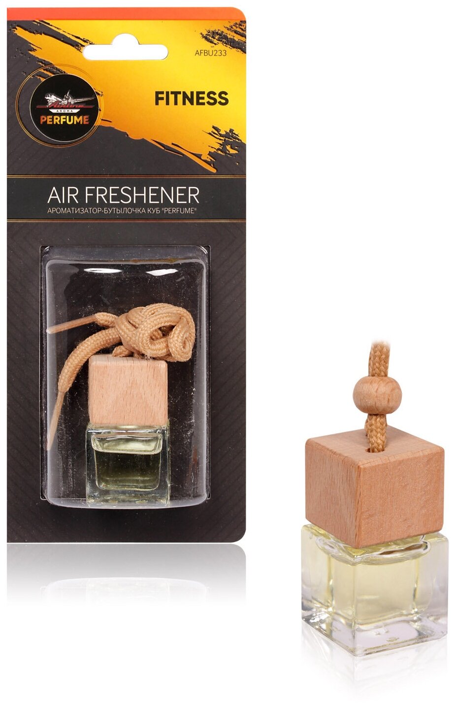 Ароматизатор-бутылочка куб "Perfume" FITNESS AIRLINE - фото №3