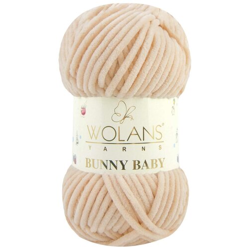Пряжа Wolans Bunny baby №42 светлый персик
