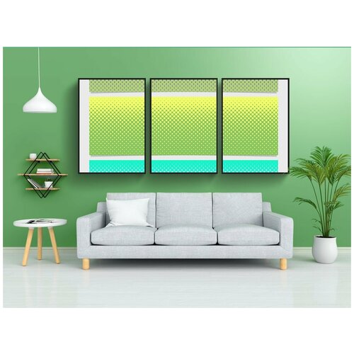 фото Набор модулных постеров для интерьера "шаблон, знамя, задний план" 60x90 см. в тубусе, без рамки lotsprints