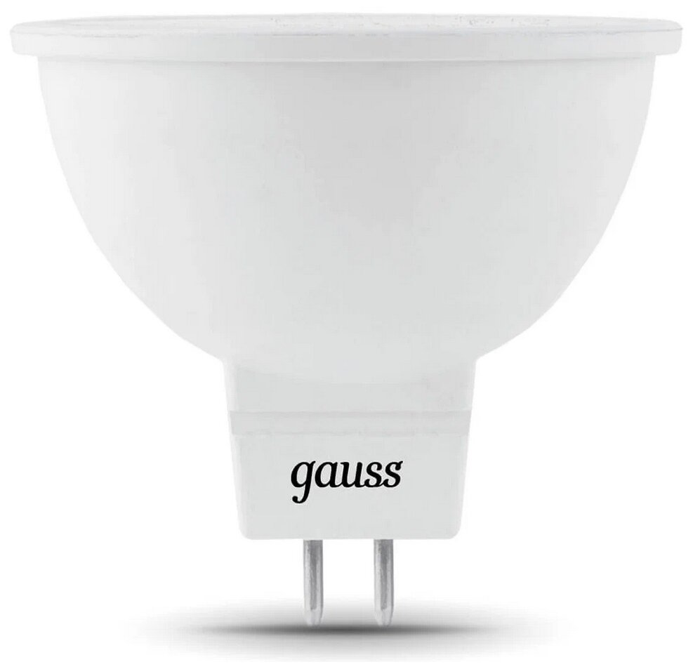 Лампа светодиодная gauss 101505205, GU5.3, MR16, 5 Вт, 4100 К