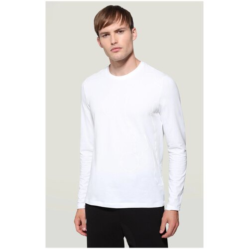 фото Лонгслив bikkembergs, размер 44, белый