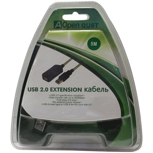 кабель ks is ks is ks 776 10 usb 3 2 gen 1 am af 10м активный Кабель Удлинитель Активный USB Am-Af 5m