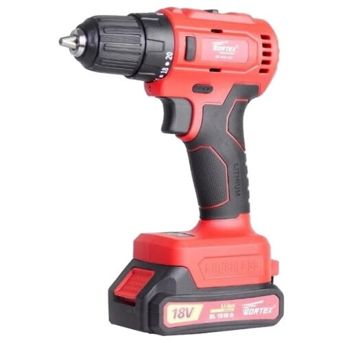 Дрель-шуруповерт аккумуляторная WORTEX BD 1815-1 DLi в коробке ALL1 427700₽