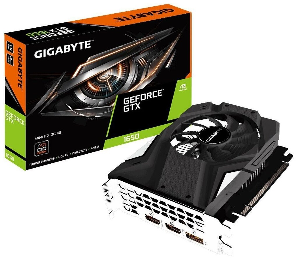 Видеоплата 4096Mb GigaByte GV-N1650IXOC-4GD .