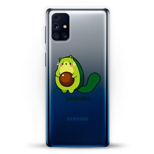 фото Силиконовый чехол авокадо-кот на samsung galaxy m31s andy & paul
