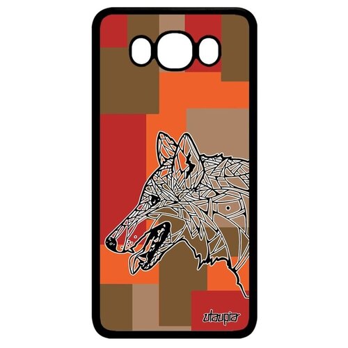 фото Защитный чехол на смартфон // samsung galaxy j7 2016 // "волк" хаски дизайн, utaupia, цветной