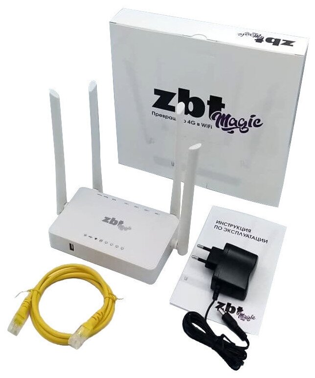 Wi-Fi маршрутизатор ZBT WE1626 MAGIC 3G/4G роутер 300мб/с