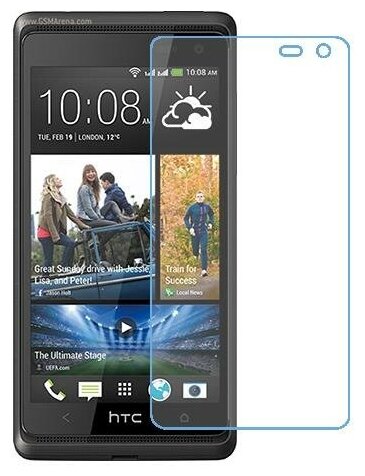 HTC Desire 600 dual sim защитный экран из нано стекла 9H одна штука