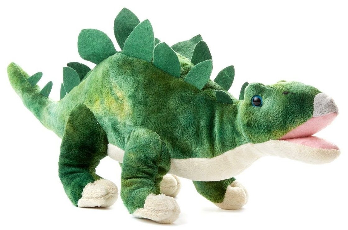 Мягкая игрушка ABtoys Dino World Динозавр Стегозавр, 36 см