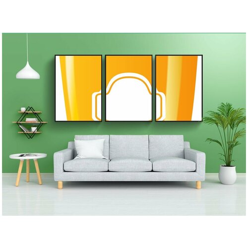 фото Набор модулных постеров для интерьера "варенье, банка, медовый" 60x90 см. в тубусе, без рамки lotsprints