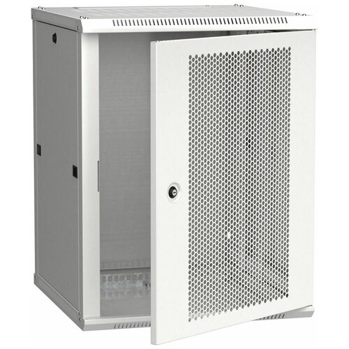 Шкаф коммутационный ITK Linea W (LWR3-12U66-PF) настенный 12U 600x600мм пер. дв. перфор. 90кг серый 50