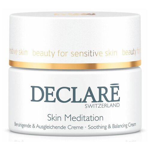 Успокаивающий, восстанавливающий крем для чувствительной кожи, 50 мл/ Skin Meditation Soothing & Balancing Cream, Declare (Декларе) успокаивающий восстанавливающий крем declare skin meditation soothing