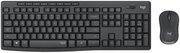 Комплект клавиатура + мышь Logitech Silent Wireless Combo MK295, графитовый, английская/русская