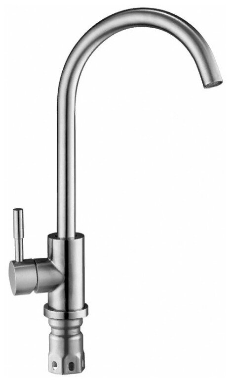 Смеситель для мойки (кухни) Lucky Tap KD-4025-031-48, d40, нержавеющая сталь