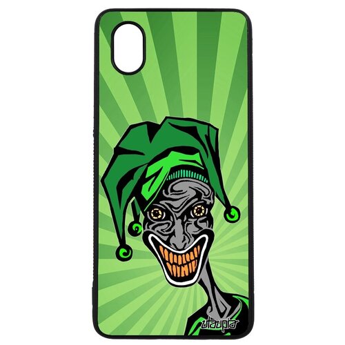 фото Защитный чехол на смартфон // galaxy a01 // "джокер" колода суперзлодей, utaupia, зеленый
