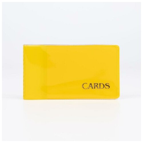 Визитница 18 визиток, для женщин, желтый