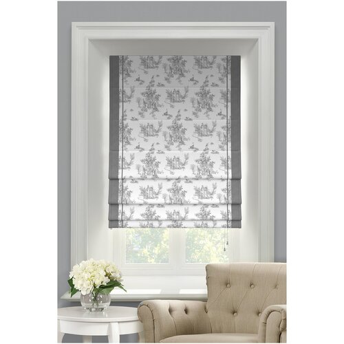 Римская штора Leggero от Memotex с карнизом. В: 175см. Ш: 80см.