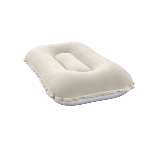 фото 67121 bw, bestway, надувная подушка flocked air pillow 42х26х10см, белый