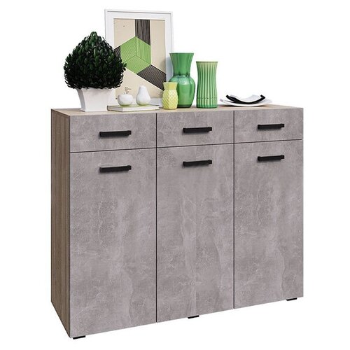 Комод Миф Нэнси New бетон светлый / дуб сонома