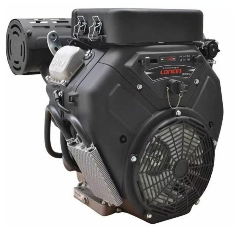 Двигатель бензиновый Loncin LC2V90FD (E type) (35л.с., 999куб. см, V-образн, вал 28.575мм, электрический старт, катушка 20А, плоский воздушный фильтр) - фотография № 6