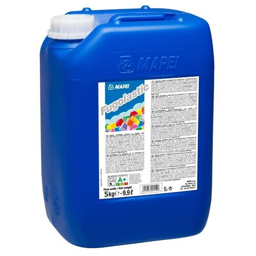 Полимерная добавка MAPEI Fugolastic для затирок, 5 кг латексная добавка mapei isolastic 4 5 кг