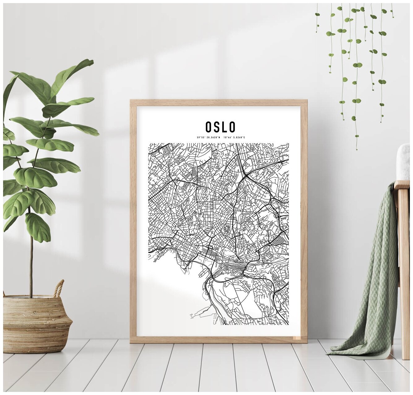 Картина 40 на 40 в интерьере