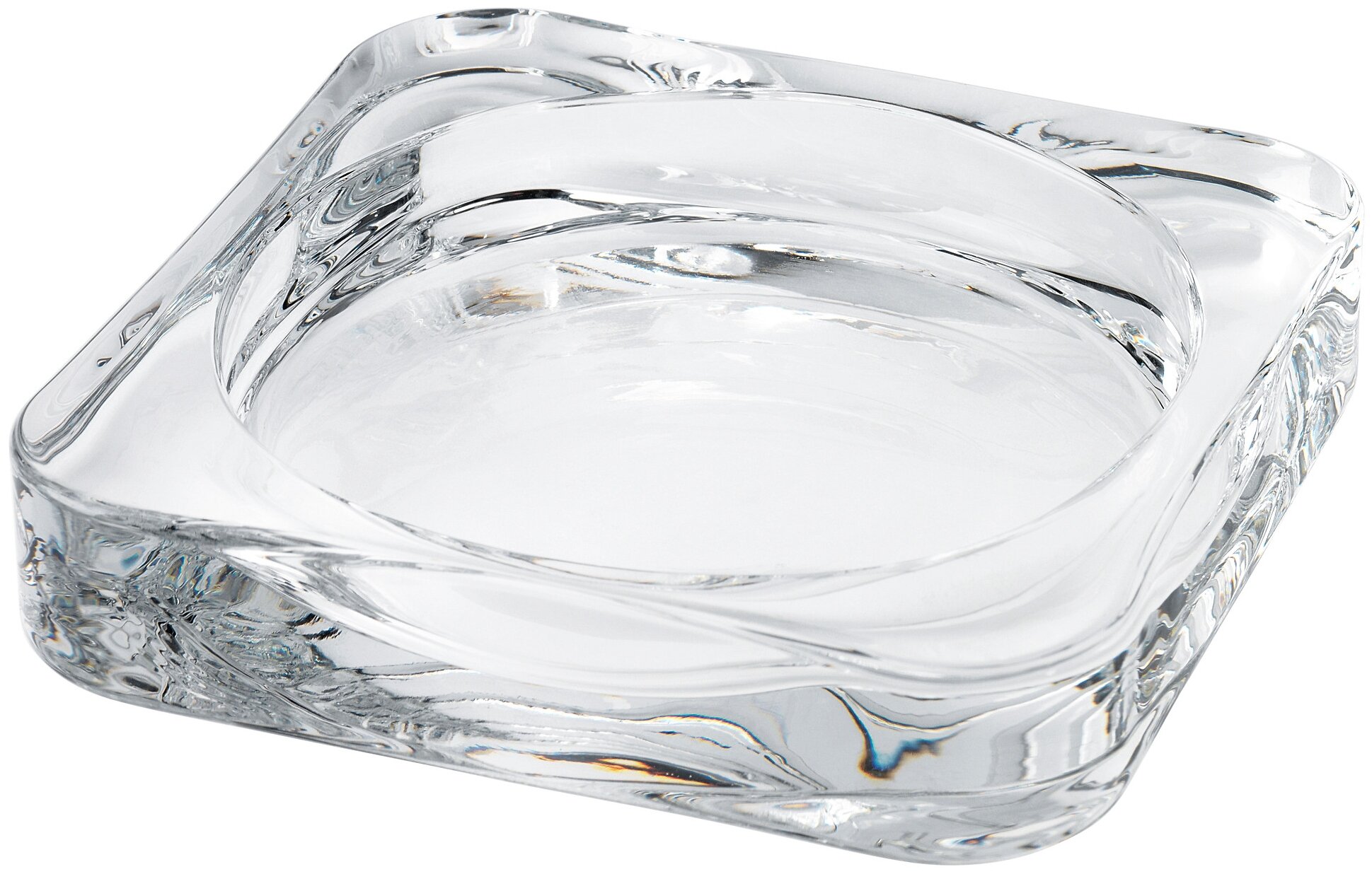 GLASIG гласиг тарелка для свечи 10x10 см прозрачное стекло