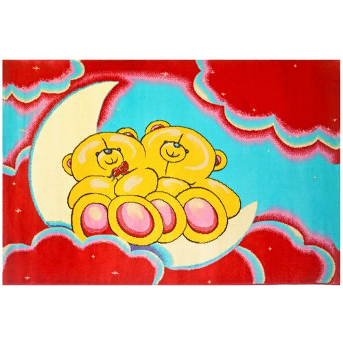 Ковер детский цвет красный/голубой 120х180 арт. УКД-1011-06